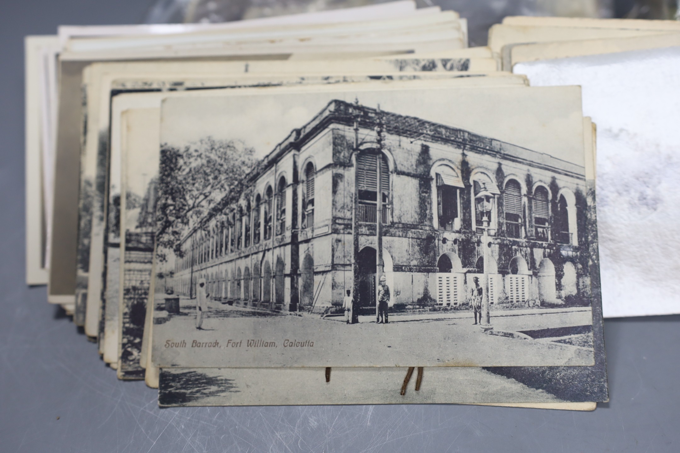 Carte du Viste and Edwardian and later postcards including India, British army etc.
